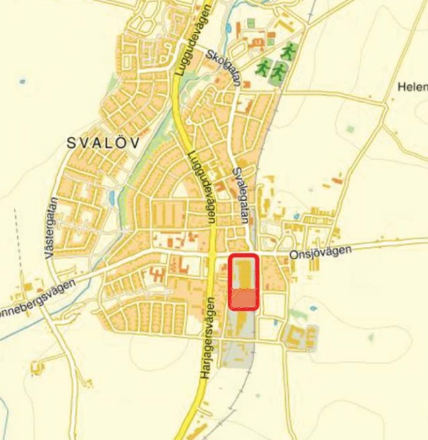 Kartvy över var Lantlyckan ligger i Svalövs kommun.