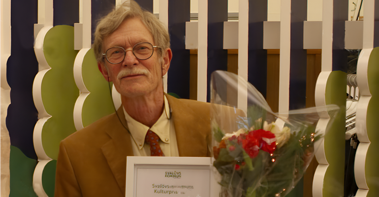 Roland Lyhagen, mottagare av Svalövs kommuns kulturpris 2023.